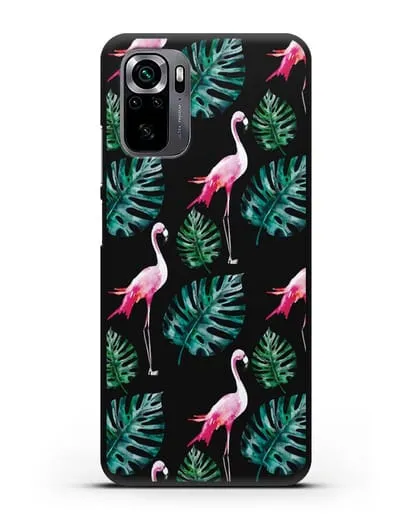 Чехол Карибский фламинго силиконовый для Xiaomi Poco M5s