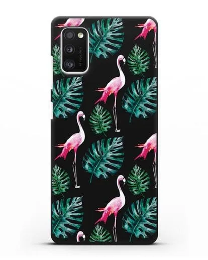 Чехол Карибский фламинго силиконовый для Samsung Galaxy A41 [SM-A415F]
