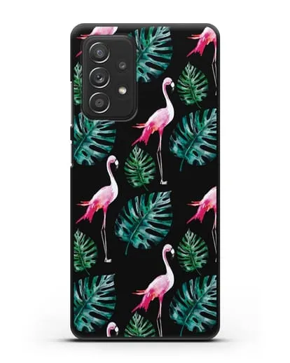 Чехол Карибский фламинго силиконовый для Samsung Galaxy A53