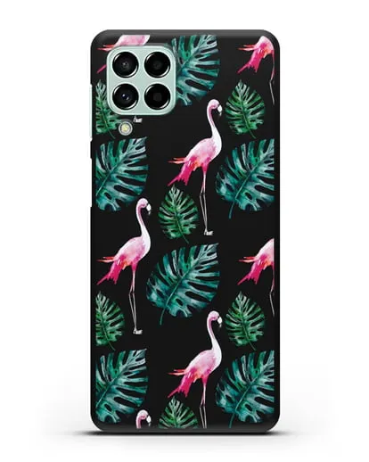 Чехол Карибский фламинго силиконовый для Samsung Galaxy M53 [SM-M536]