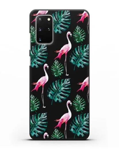 Чехол Карибский фламинго силиконовый для Samsung Galaxy S20 Plus [SM-G985F]