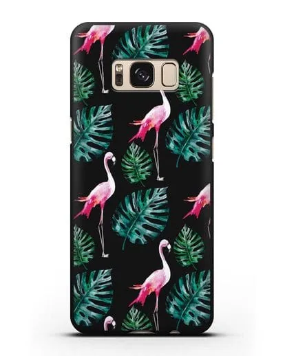 Чехол Карибский фламинго силиконовый для Samsung Galaxy S8 Plus [SM-G955F]