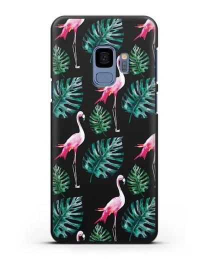Чехол Карибский фламинго силиконовый для Samsung Galaxy S9 [SM-G960F]