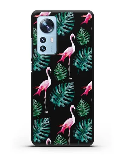 Чехол Карибский фламинго силиконовый для Xiaomi 12