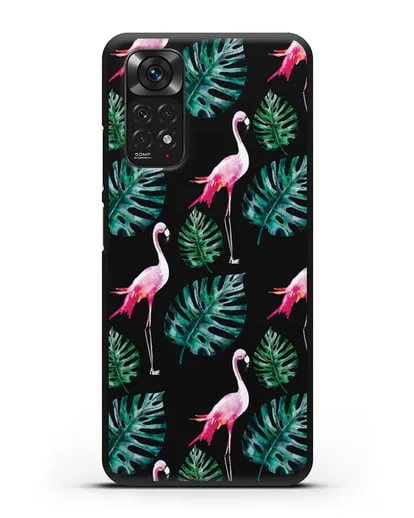 Чехол Карибский фламинго силиконовый для Xiaomi Redmi Note 11S
