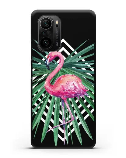 Чехол Розовый фламинго силиконовый для Xiaomi Poco F3