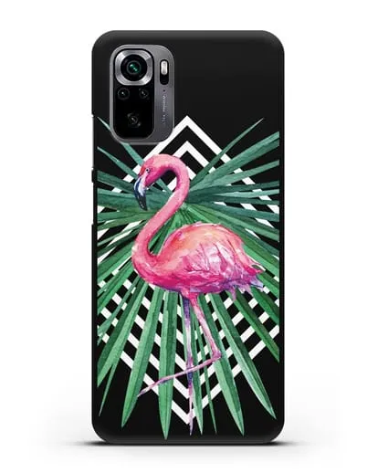 Чехол Розовый фламинго силиконовый для Xiaomi Poco M5s