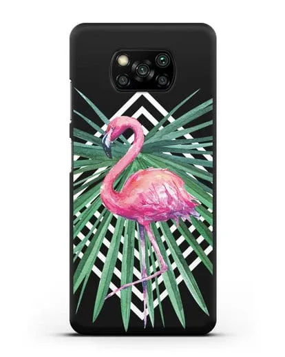 Чехол Розовый фламинго силиконовый для Xiaomi Poco X3