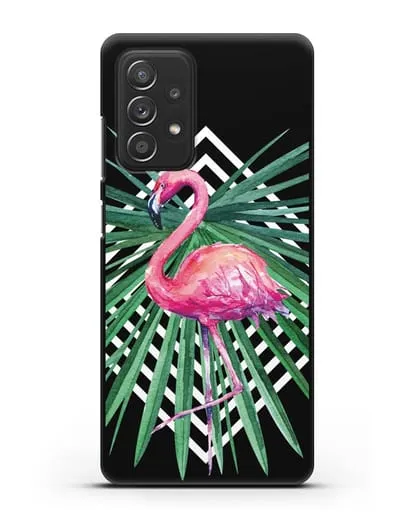 Чехол Розовый фламинго силиконовый для Samsung Galaxy A53