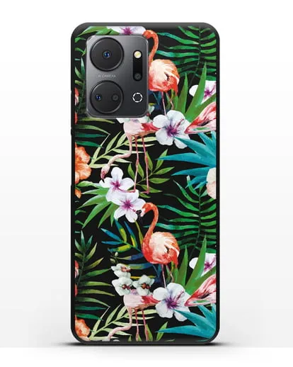 Чехол Дивный сад силиконовый для Honor X7a