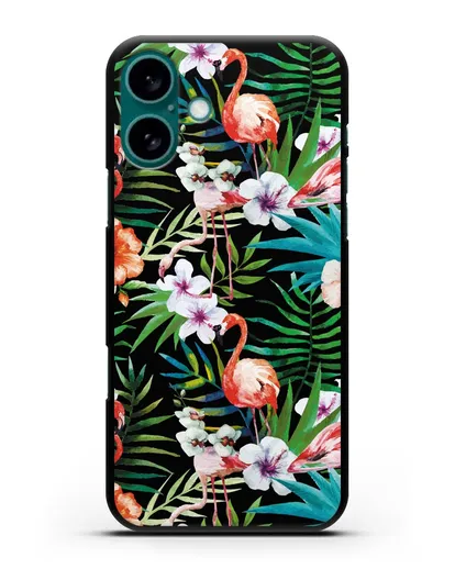 Чехол Дивный сад силиконовый для iPhone 16 Plus