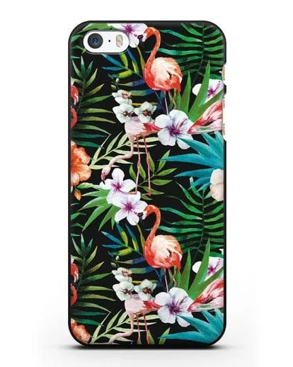 Чехол Дивный сад силиконовый для iPhone 5/5s/SE