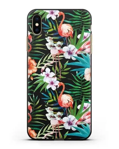 Чехол Дивный сад силиконовый для iPhone XS Max