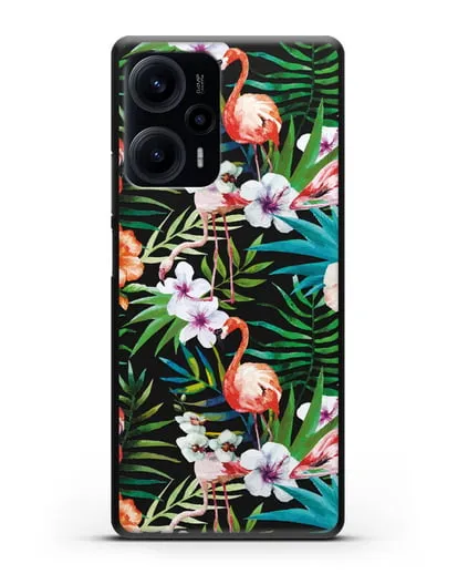 Чехол Дивный сад силиконовый для Xiaomi Poco F5