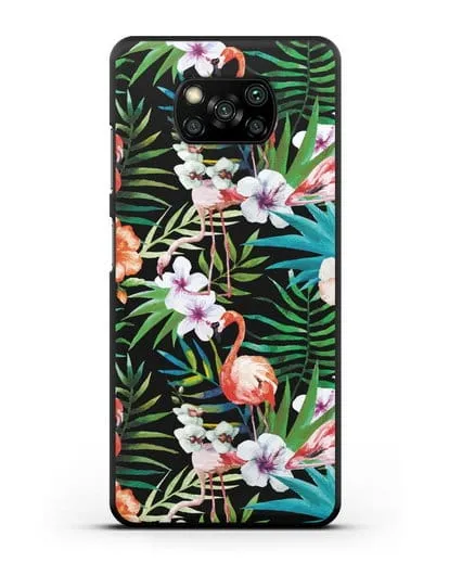 Чехол Дивный сад силиконовый для Xiaomi Poco X3