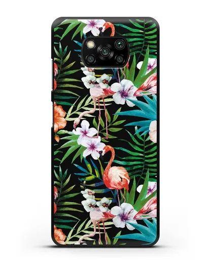 Чехол Дивный сад силиконовый для Xiaomi Poco X3 Pro