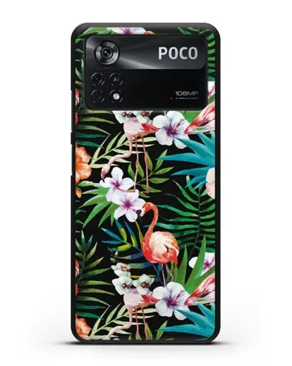 Чехол Дивный сад силиконовый для Xiaomi Poco X4 Pro