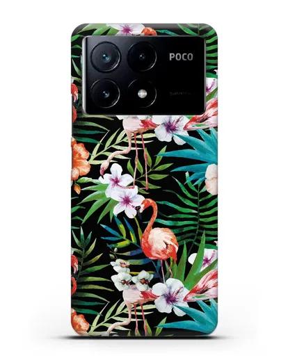 Чехол Дивный сад силиконовый для Xiaomi Poco X6 Pro