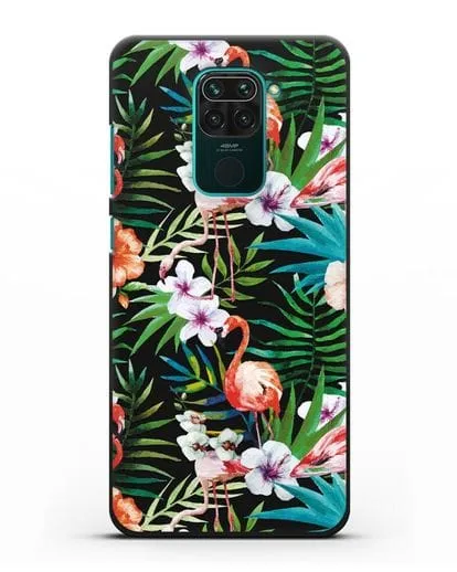 Чехол Дивный сад силиконовый для Xiaomi Redmi Note 9