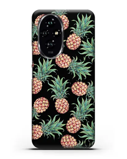 Чехол Ананасы силиконовый для Honor 200