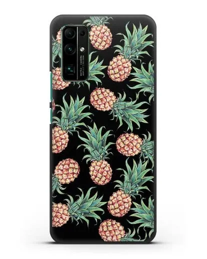 Чехол Ананасы силиконовый для Honor 30