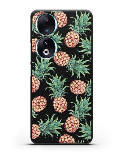 Чехол Ананасы силиконовый для Honor 90