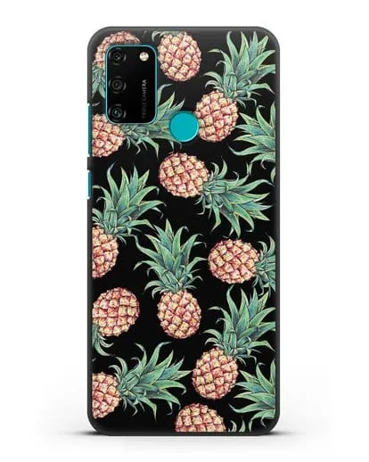 Чехол Ананасы силиконовый для Honor 9A