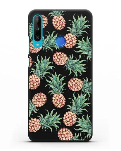 Чехол Ананасы силиконовый для Honor 9C