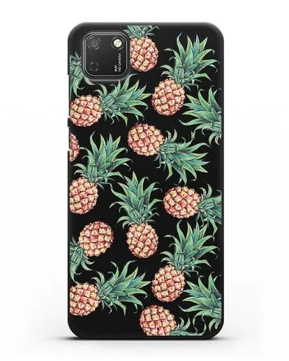 Чехол Ананасы силиконовый для Honor 9S