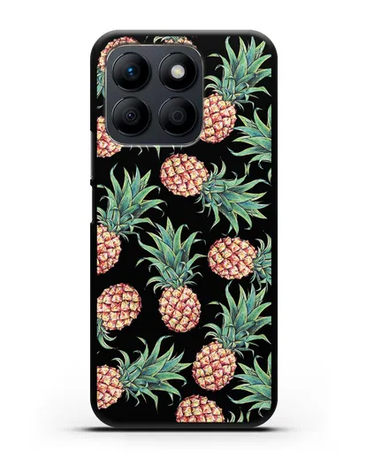 Чехол Ананасы силиконовый для Honor X8b