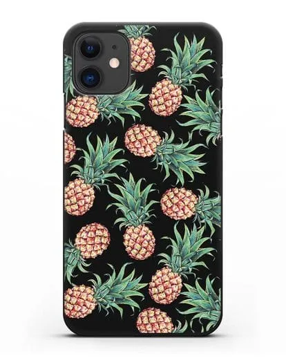 Чехол Ананасы силиконовый для iPhone 11