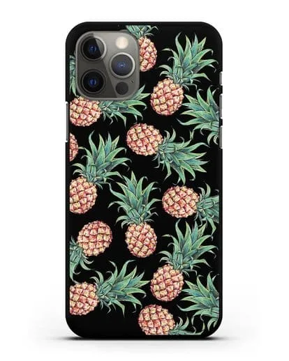 Чехол Ананасы силиконовый для iPhone 12 Pro