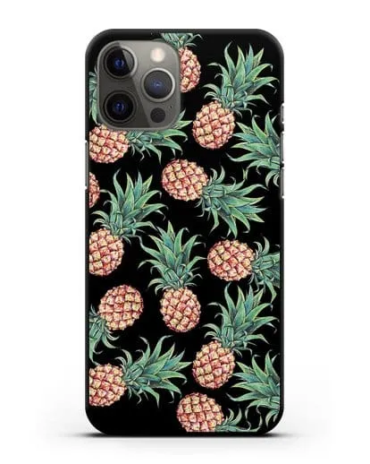 Чехол Ананасы силиконовый для iPhone 12 Pro Max