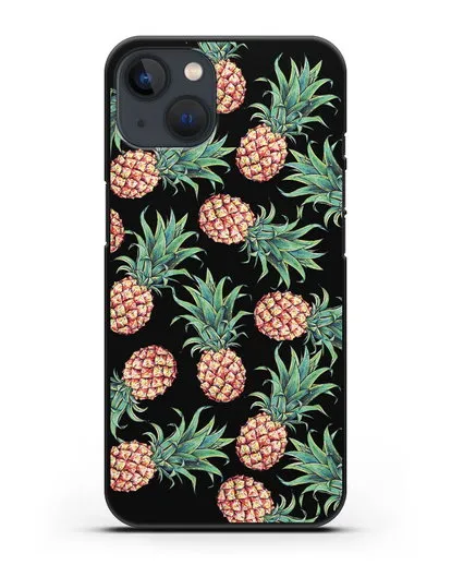 Чехол Ананасы силиконовый для iPhone 13 Mini