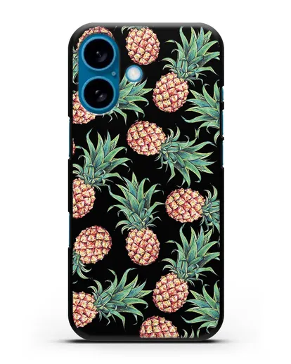 Чехол Ананасы силиконовый для iPhone 16
