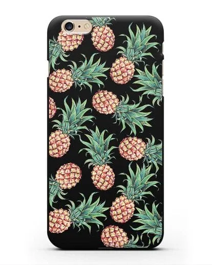 Чехол Ананасы силиконовый для iPhone 6s Plus