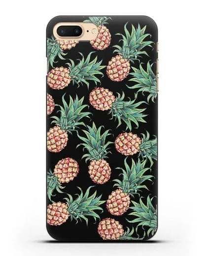 Чехол Ананасы силиконовый для iPhone 7 Plus