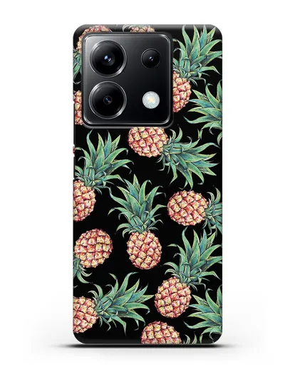 Чехол Ананасы силиконовый для Xiaomi Poco X6