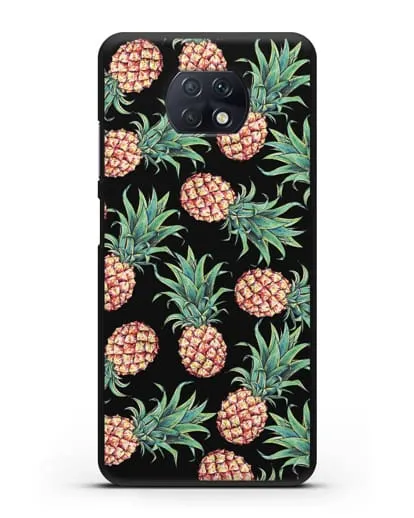 Чехол Ананасы силиконовый для Xiaomi Redmi Note 9T