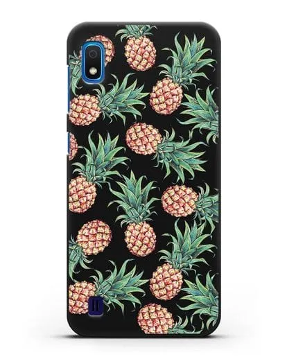 Чехол Ананасы силиконовый для Samsung Galaxy A10 [SM-A105F]
