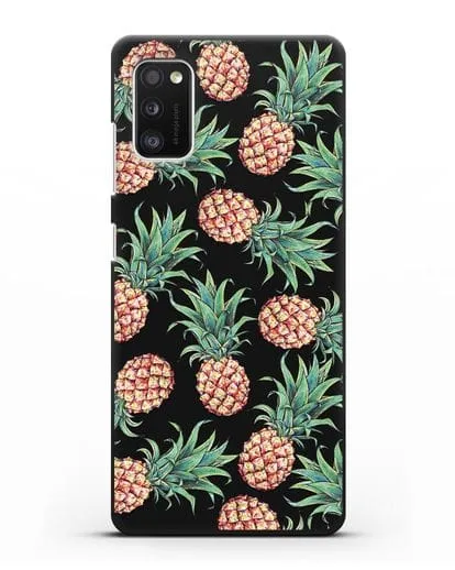 Чехол Ананасы силиконовый для Samsung Galaxy A41 [SM-A415F]