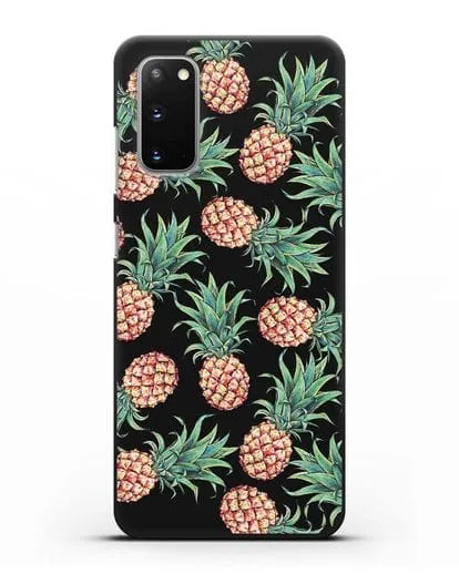 Чехол Ананасы силиконовый для Samsung Galaxy S20 [SM-G980F]