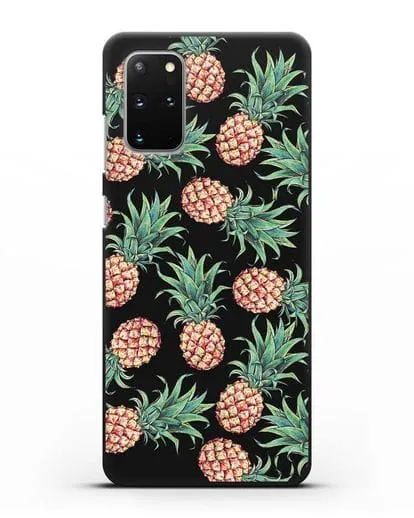 Чехол Ананасы силиконовый для Samsung Galaxy S20 Plus [SM-G985F]
