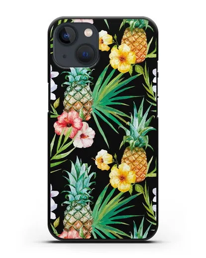 Чехол Экзотический коктейль силиконовый для iPhone 13