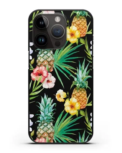 Чехол Экзотический коктейль силиконовый для iPhone 14 Pro