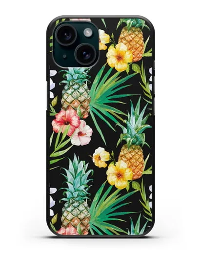 Чехол Экзотический коктейль силиконовый для iPhone 15