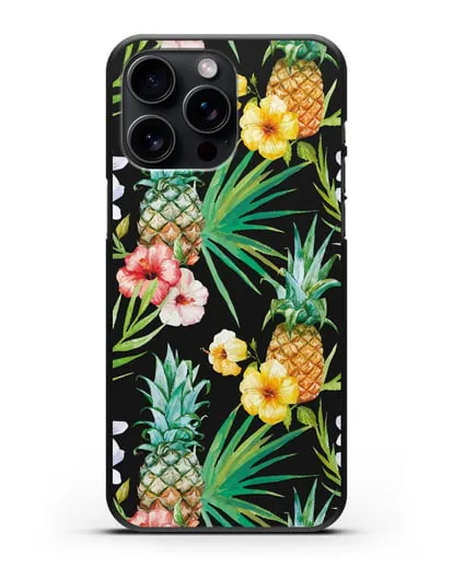 Чехол Экзотический коктейль силиконовый для iPhone 15 Pro Max