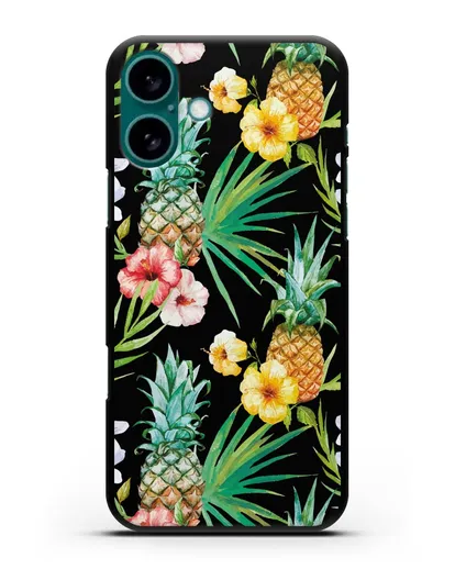 Чехол Экзотический коктейль силиконовый для iPhone 16 Plus