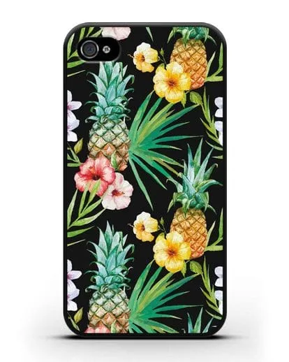 Чехол Экзотический коктейль силиконовый для iPhone 4/4s