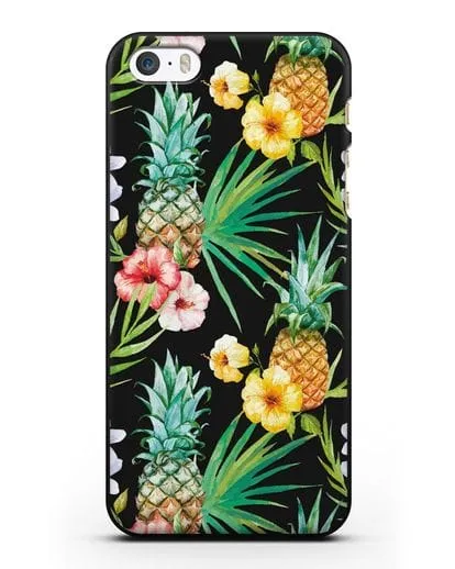 Чехол Экзотический коктейль силиконовый для iPhone 5/5s/SE